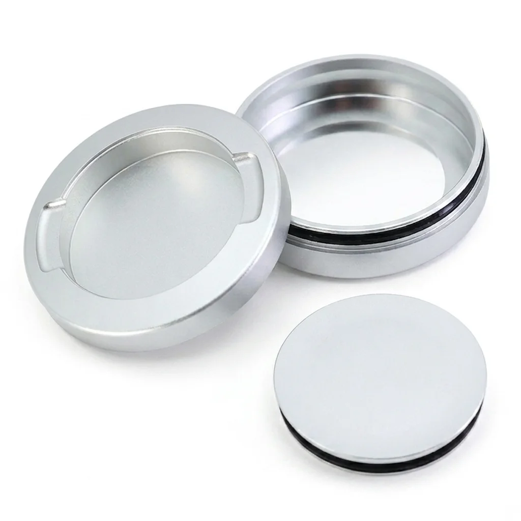 Premium aluminum snus cans with CNC closures
